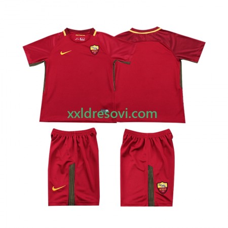 AS Roma 2017-2018 Retro Domaći Dječji Nogometni Dres